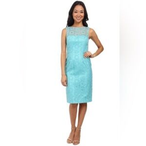 VINTAGE Women’s BRAND NEW WITHOUT TAGS Maggy London Turquoise Lace Dress